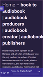 Mobile Screenshot of createaudiobook.com