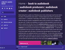 Tablet Screenshot of createaudiobook.com